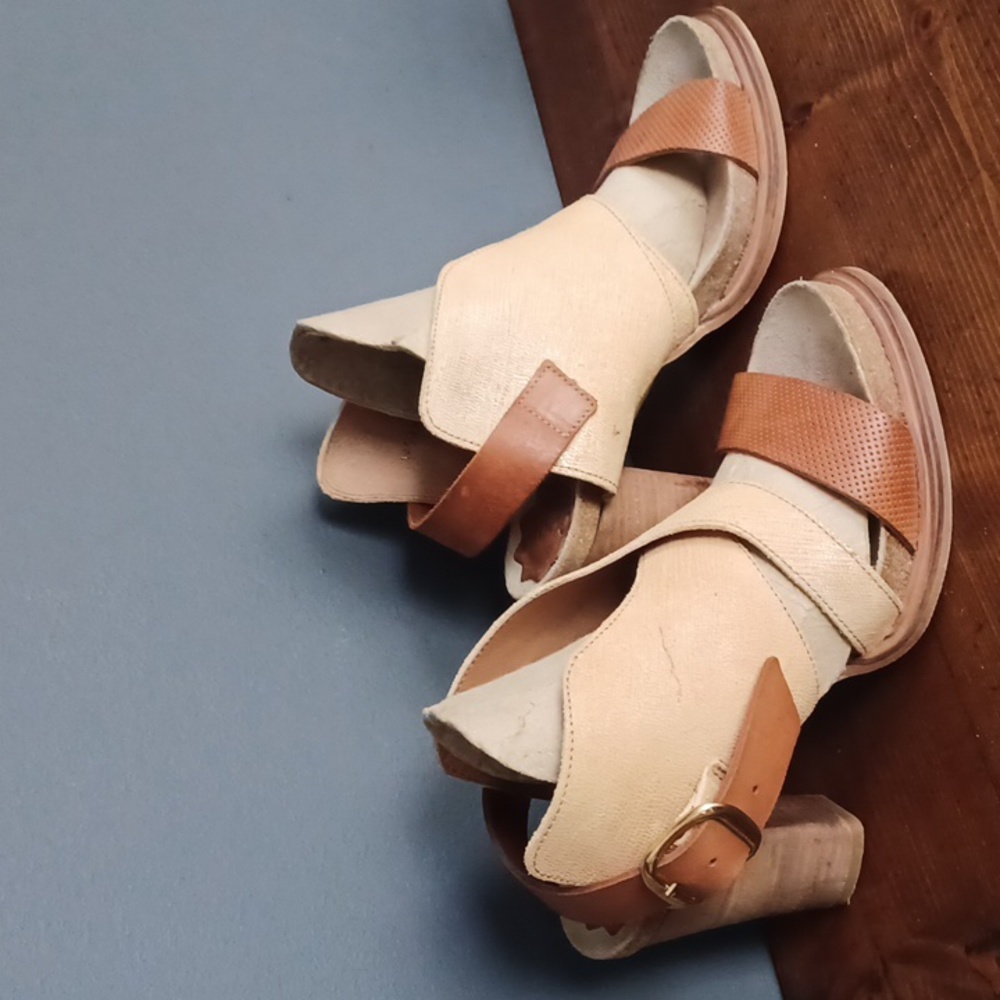Anthropologie  Coque Terra leather  sandals